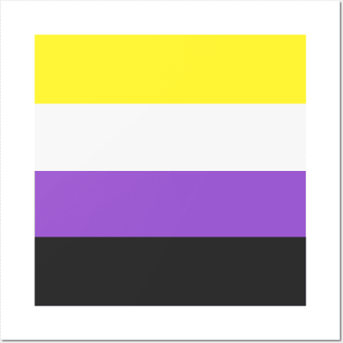 non binary flag Posters and Art